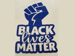 Royal Black Lives Matter Glitter Shirt